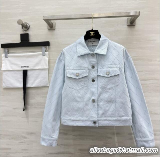 Good Quality Chanel Jacket CH081269 Light Blue 2026