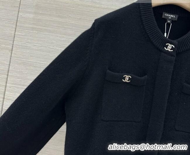 Best Price Chanel Cashmere Cardigan CH081282 Black 2026