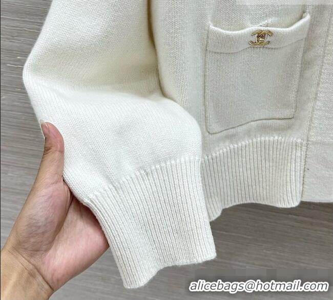 Good Looking Chanel Cashmere Cardigan CH081284 Beige 2026