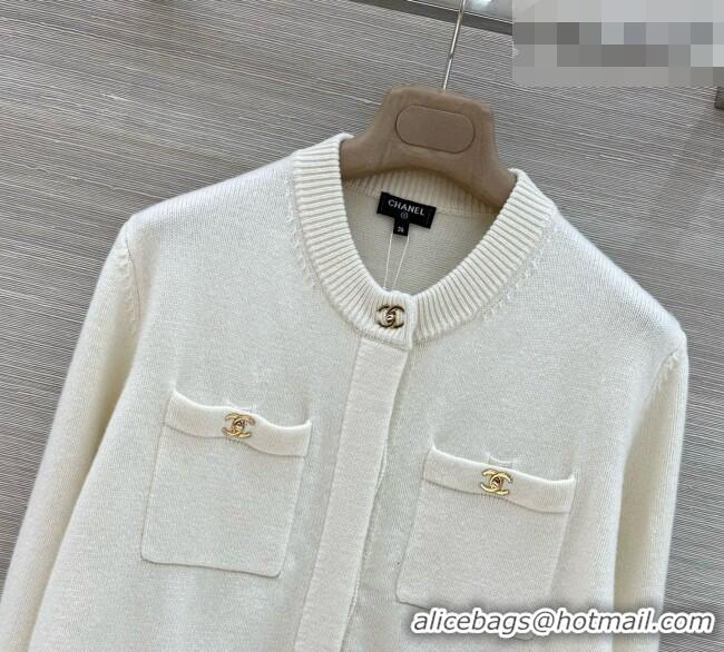 Good Looking Chanel Cashmere Cardigan CH081284 Beige 2026