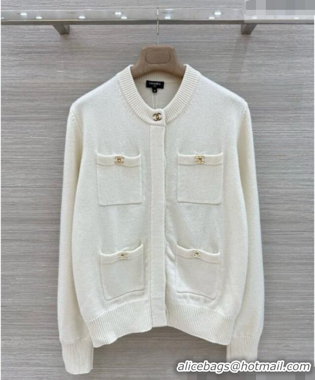 Good Looking Chanel Cashmere Cardigan CH081284 Beige 2026