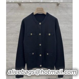 Luxury Cheap Chanel Cashmere Cardigan CH081285 Black 2026