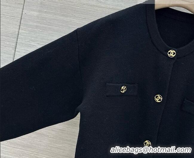 Luxury Cheap Chanel Cashmere Cardigan CH081285 Black 2026