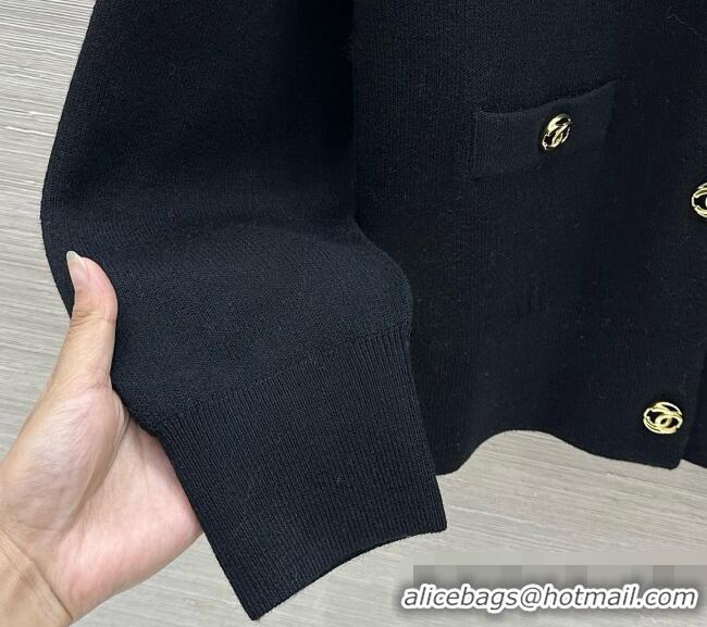 Luxury Cheap Chanel Cashmere Cardigan CH081285 Black 2026