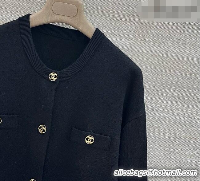 Luxury Cheap Chanel Cashmere Cardigan CH081285 Black 2026