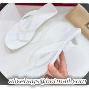 Low Cost Gucci Rubber Vittoria Thong Sandals 6080761 White 2026