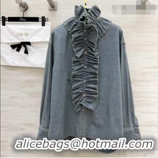 Buy New Cheap Dior Denim Blue Shirt D42115 2026