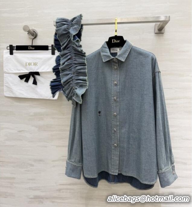 Buy New Cheap Dior Denim Blue Shirt D42115 2026