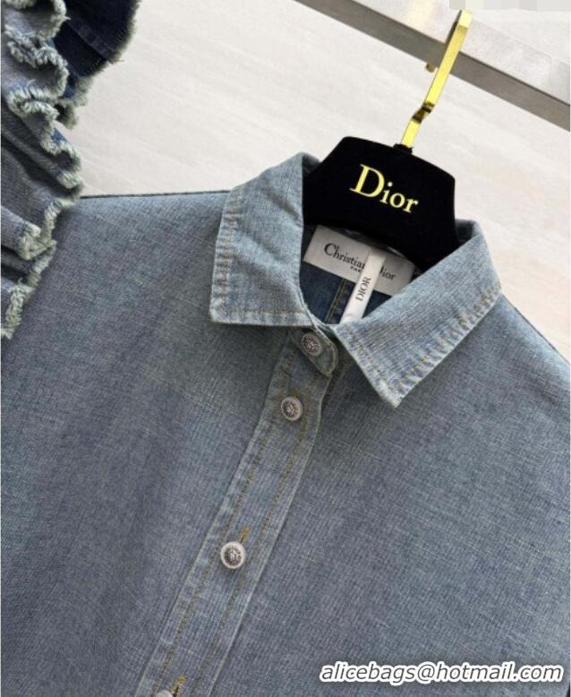Buy New Cheap Dior Denim Blue Shirt D42115 2026