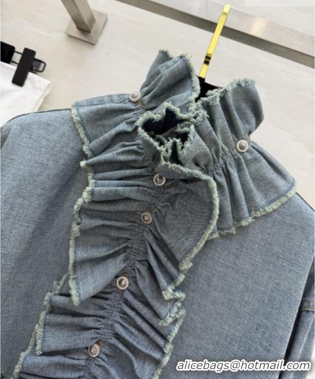 Buy New Cheap Dior Denim Blue Shirt D42115 2026