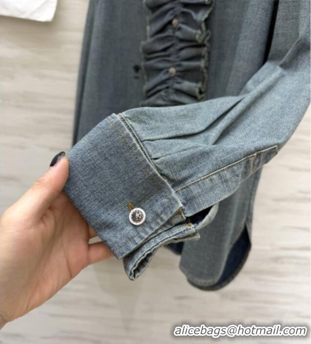 Buy New Cheap Dior Denim Blue Shirt D42115 2026