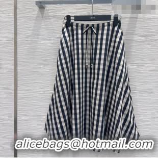 Buy Cheapest Dior Plaid Skirt DR042207 Black/White/Grey 2026