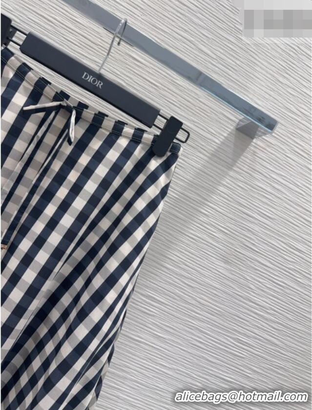 Buy Cheapest Dior Plaid Skirt DR042207 Black/White/Grey 2026