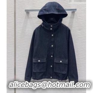 Top Grade Dior Cotton Denim Jacket DR042208 Dark Blue 2026