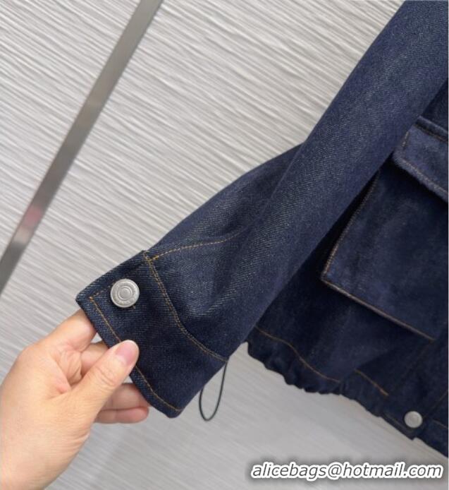 Top Grade Dior Cotton Denim Jacket DR042208 Dark Blue 2026