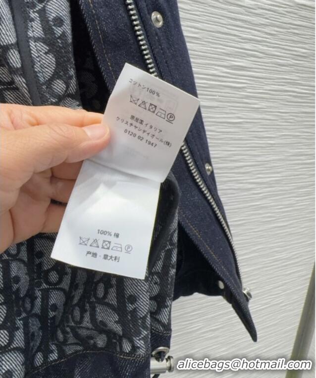 Top Grade Dior Cotton Denim Jacket DR042208 Dark Blue 2026