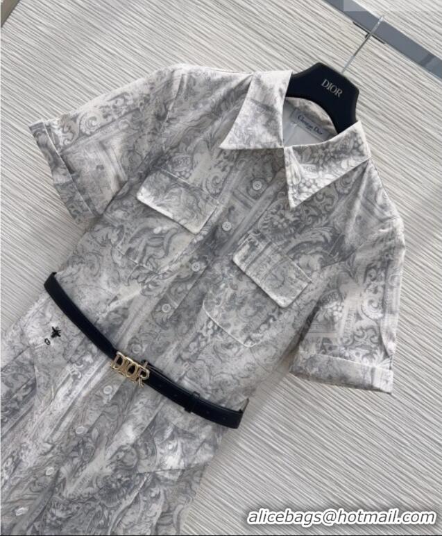 Good Taste Dior Printed Dress DR042207 Grey 2026