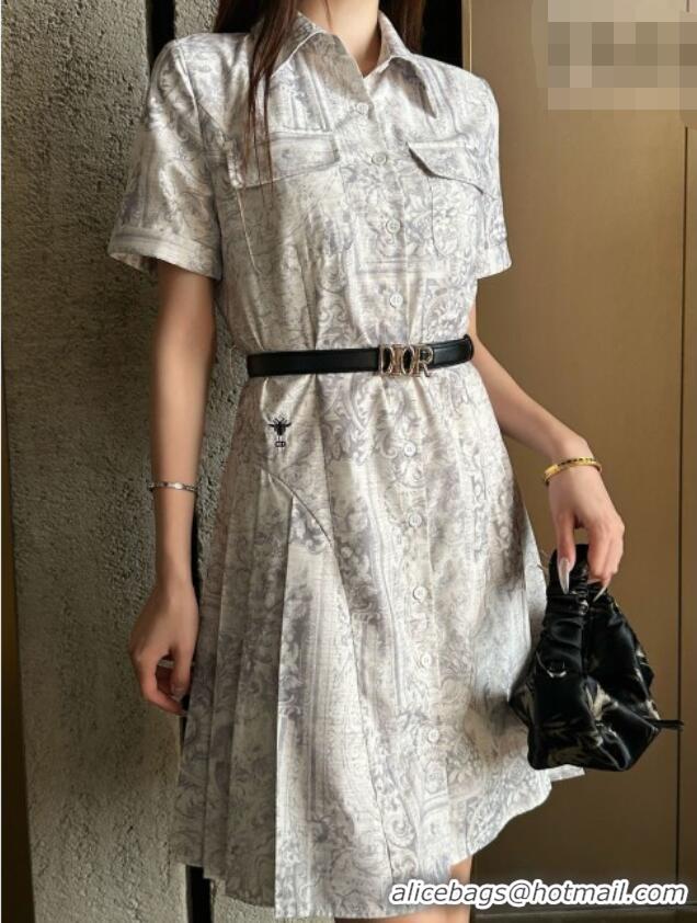 Good Taste Dior Printed Dress DR042207 Grey 2026