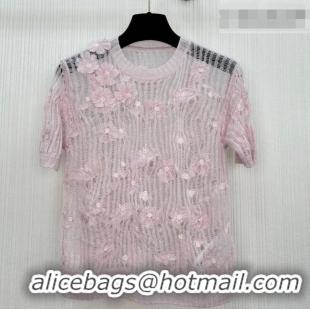 Pretty Style Dior Mesh and Bloom Top DR042216 Pink 2026