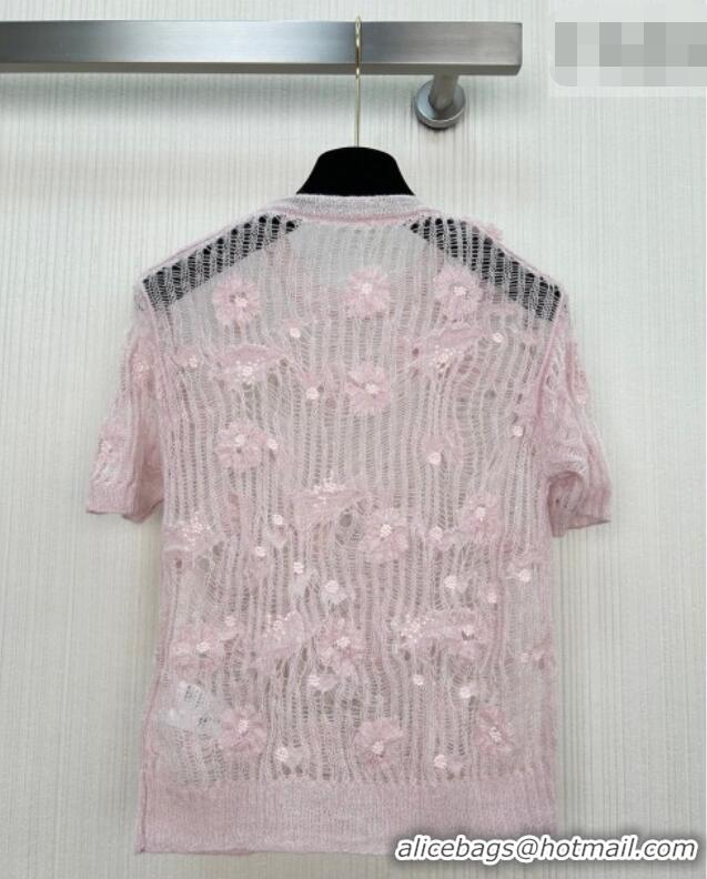Pretty Style Dior Mesh and Bloom Top DR042216 Pink 2026