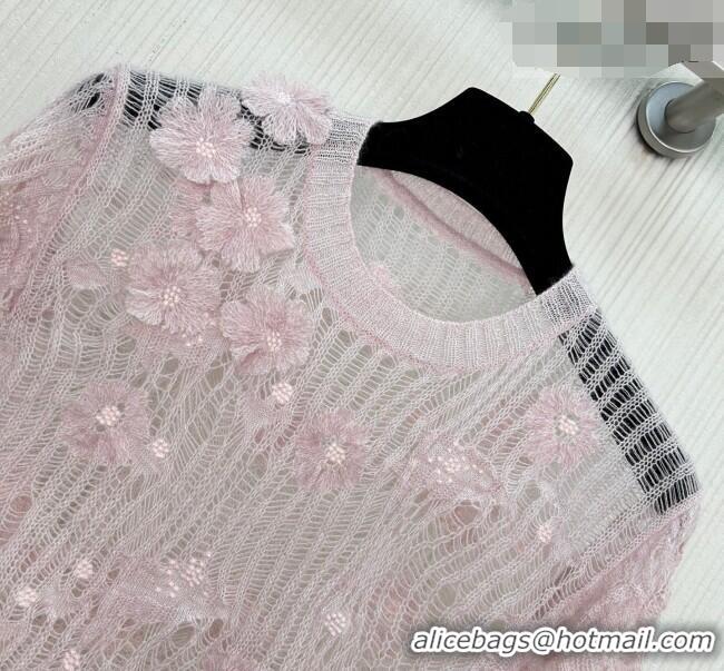 Pretty Style Dior Mesh and Bloom Top DR042216 Pink 2026