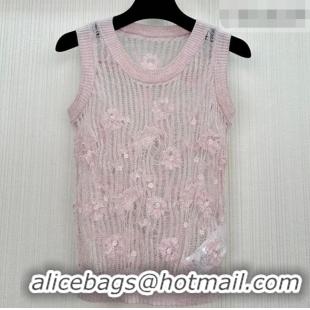 Good Quality Dior Mesh and Bloom Vest DR042216 Pink 2026