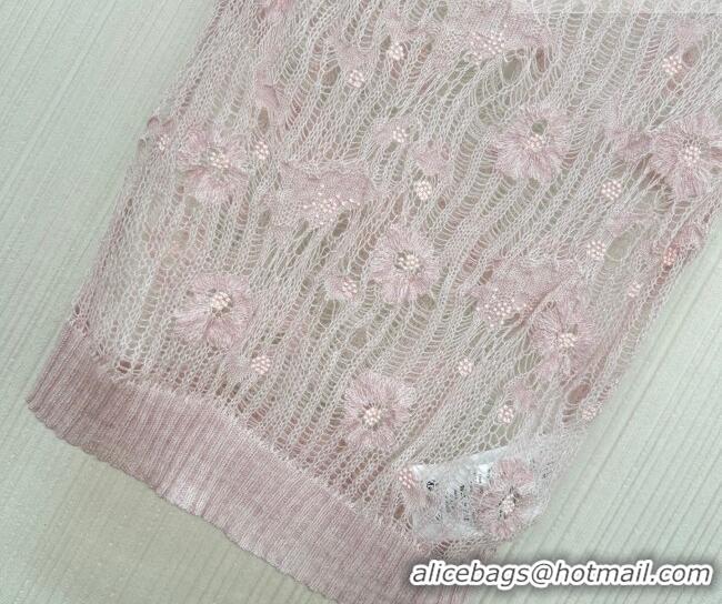 Good Quality Dior Mesh and Bloom Vest DR042216 Pink 2026