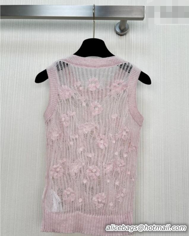 Good Quality Dior Mesh and Bloom Vest DR042216 Pink 2026