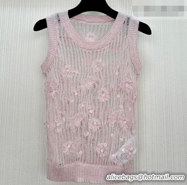 Good Quality Dior Mesh and Bloom Vest DR042216 Pink 2026