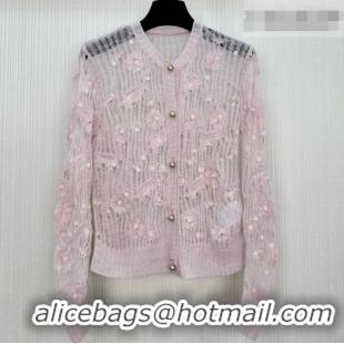 ​Best Cheapest Dior Mesh and Bloom Cardigan DR042216 Pink 2026