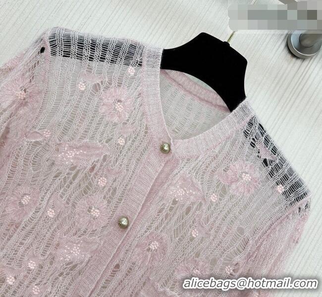 ​Best Cheapest Dior Mesh and Bloom Cardigan DR042216 Pink 2026