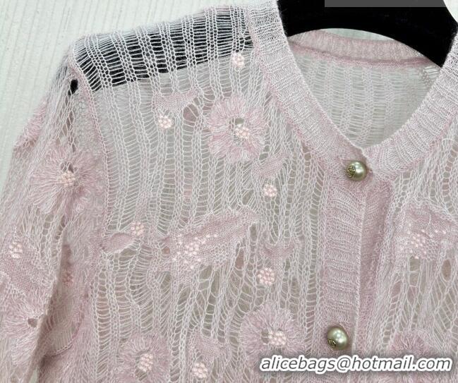 ​Best Cheapest Dior Mesh and Bloom Cardigan DR042216 Pink 2026