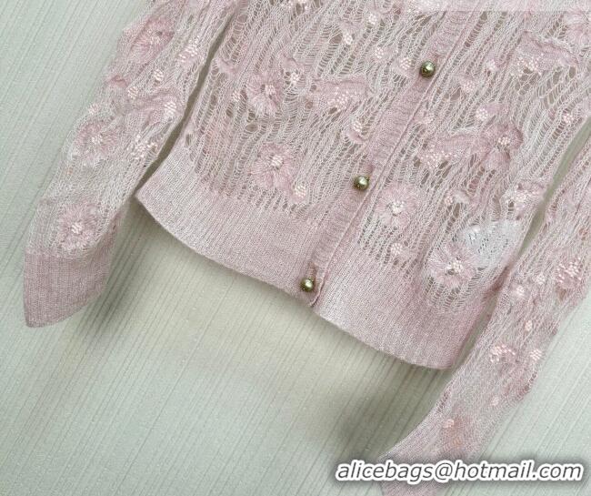 ​Best Cheapest Dior Mesh and Bloom Cardigan DR042216 Pink 2026