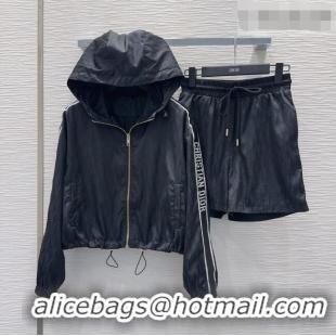 New Release Creation Dior Jacket and Shorts Set DR042301 Black 2026