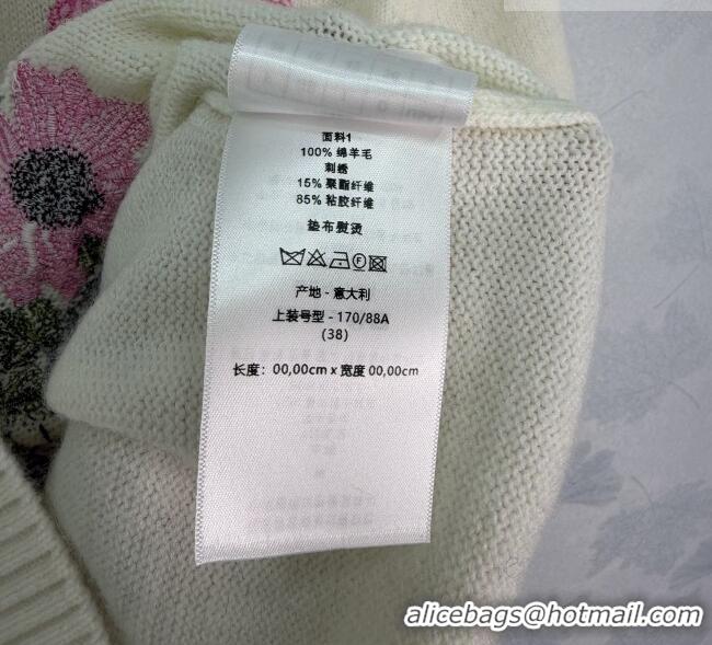 Specials Promotional Dior Embroidered Sweater DR042321 White 2026