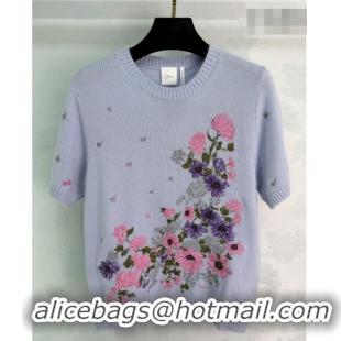 ​Buy Discount Dior Embroidered Sweater DR042321 Blue 2026