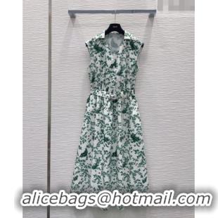 Best Product Dior Printed Dress DR042323 Green 2026