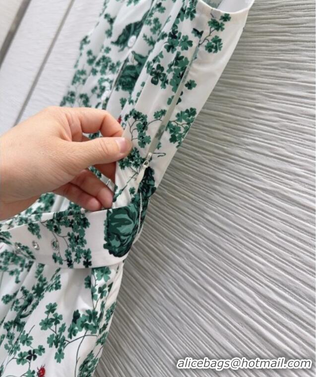 Best Product Dior Printed Dress DR042323 Green 2026