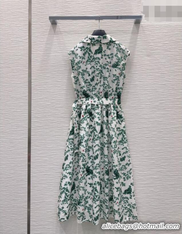 Best Product Dior Printed Dress DR042323 Green 2026