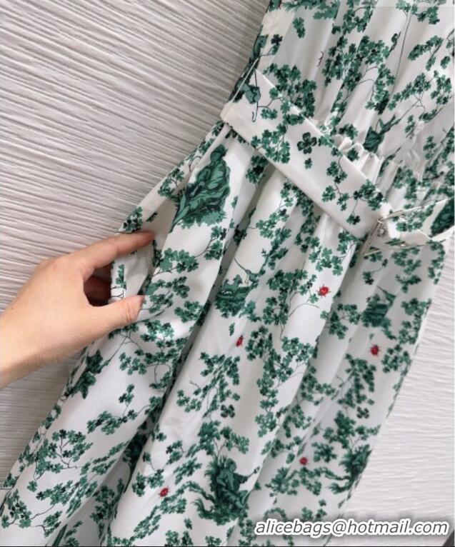 Best Product Dior Printed Dress DR042323 Green 2026