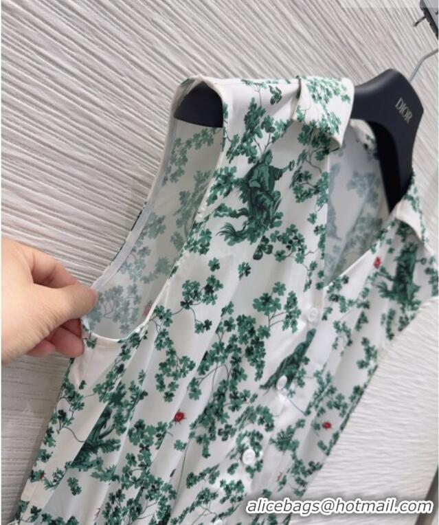 Best Product Dior Printed Dress DR042323 Green 2026