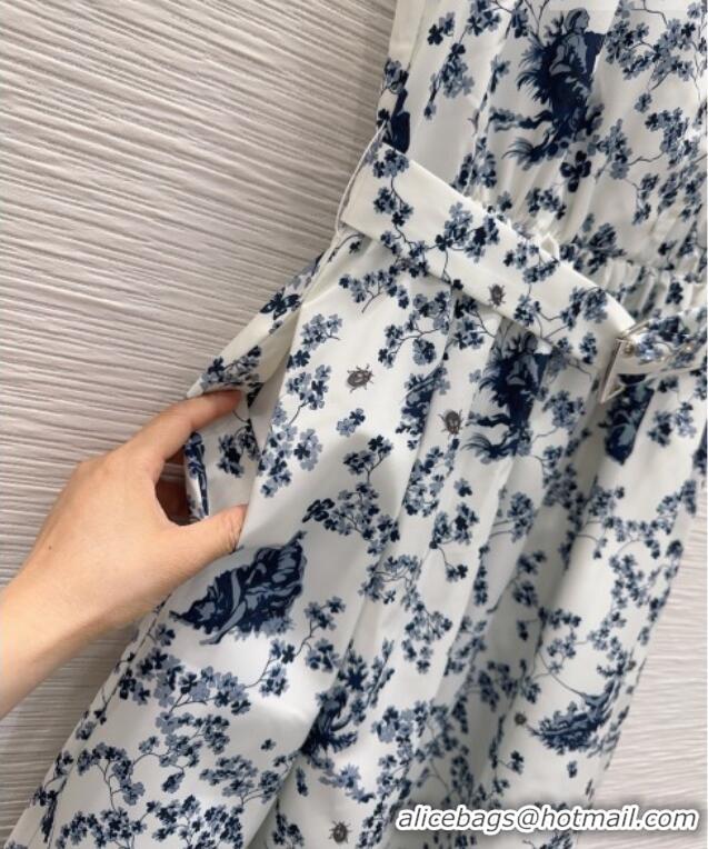 Luxury Design Dior Printed Dress DR042323 Blue 2026