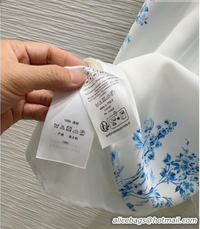 New Fashion Dior Printed Dress DR042331 White/Blue 2026