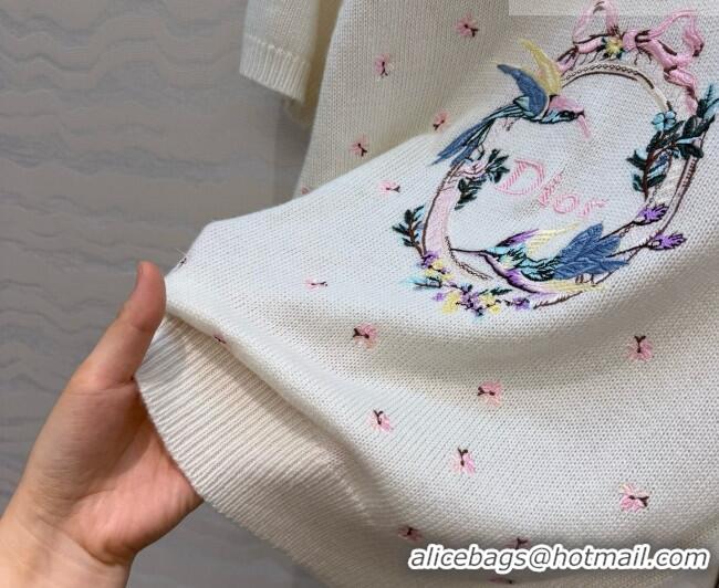 Grade Quality Dior Cashmere Short-sleeved Sweater D081226 Beige 2026