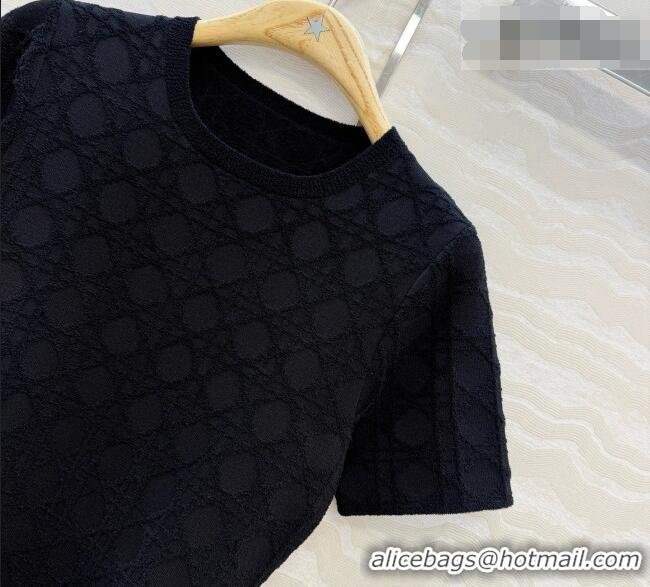 Famous Brand Discount Dior Knit Dress D081238 Black 2026