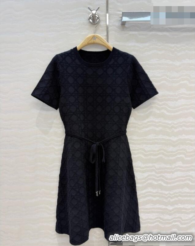 Famous Brand Discount Dior Knit Dress D081238 Black 2026
