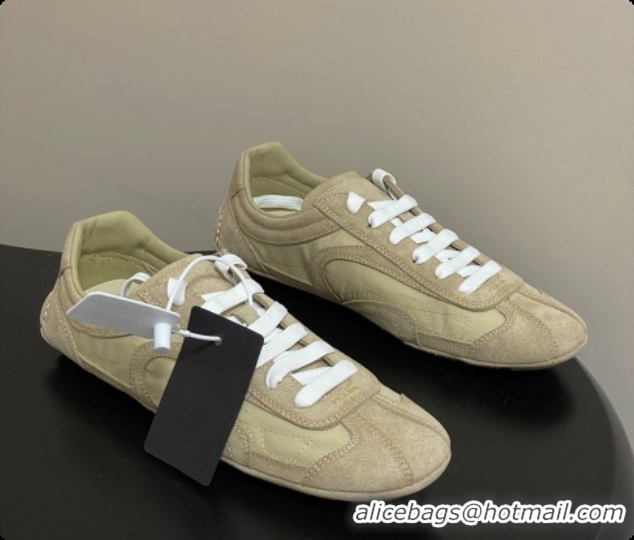 Purchase Prada Montecarlo Re-Edition 2005 suede and Re-Nylon sneakers Beige 2026 1E247O