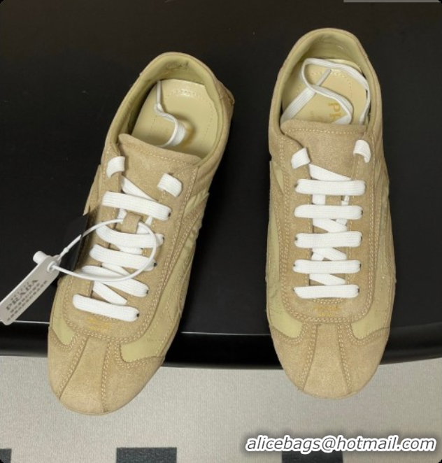 Purchase Prada Montecarlo Re-Edition 2005 suede and Re-Nylon sneakers Beige 2026 1E247O