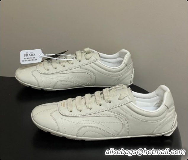 Pretty Style Prada Montecarlo Re-Edition 2005 Leather sneakers White 2026 11E247O