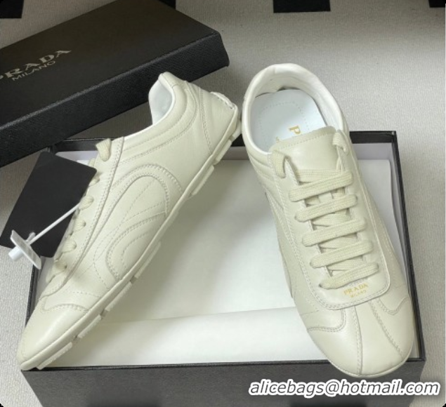 Pretty Style Prada Montecarlo Re-Edition 2005 Leather sneakers White 2026 11E247O